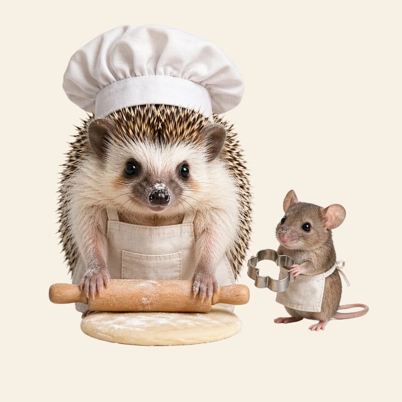 Igelbäcker mit Maushelfer