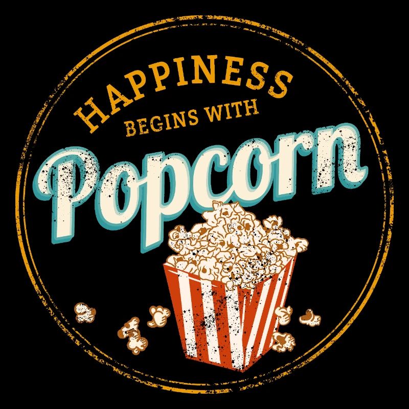 Popcorn Vegan Mais Snack Vintage Design