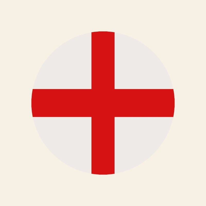 Runde englische Flagge