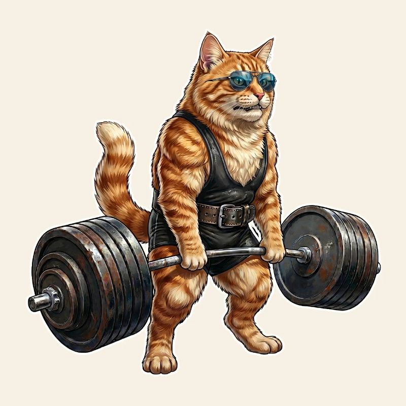 Katze Bodybuilding