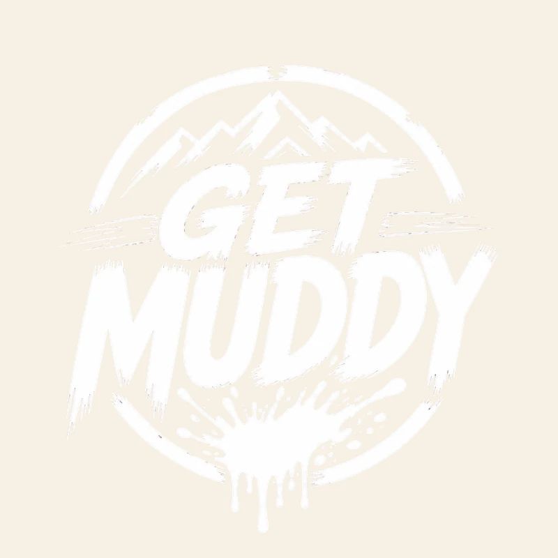 Get Muddy - Logo blanc