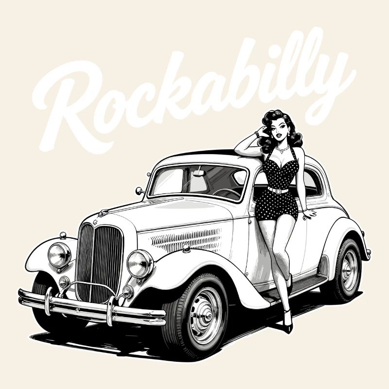 Rockabilly Pin-Up & Hot Rod Oldtimer Design