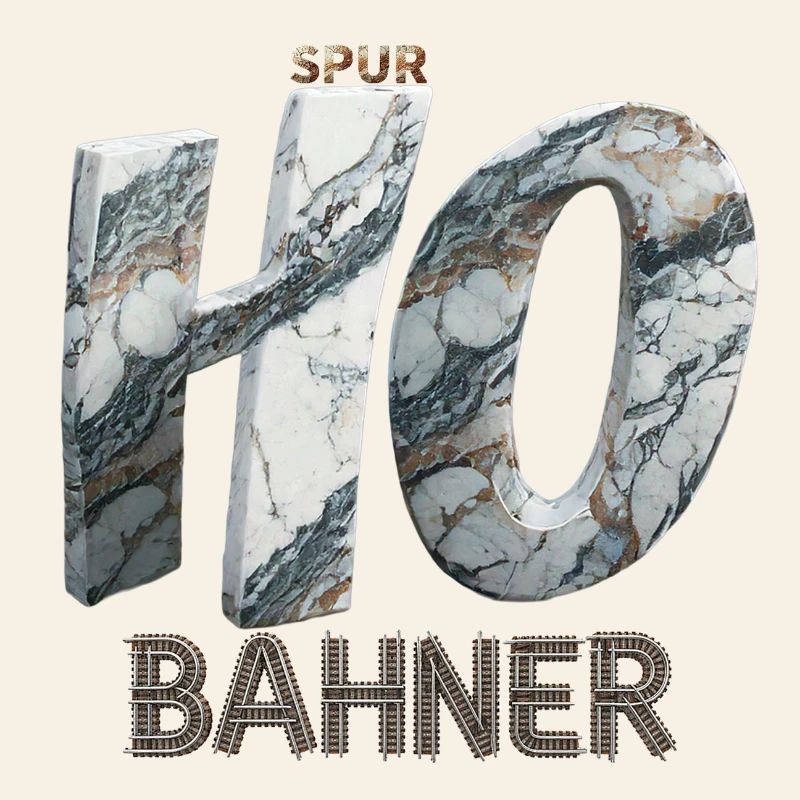 SPUR H0 BAHNER – Marmor Edition