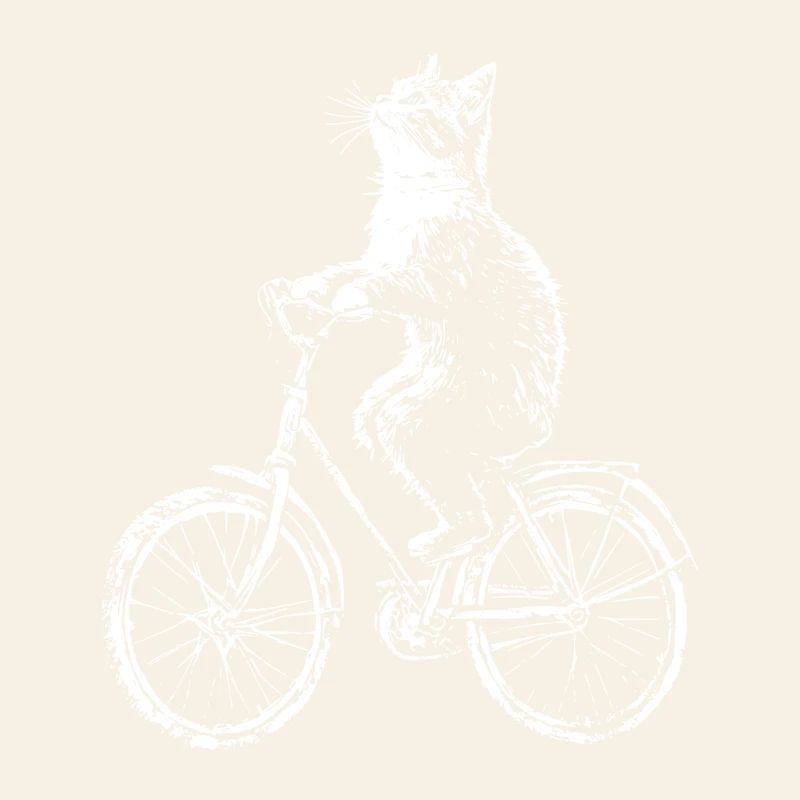 Funny Bicycle Cat