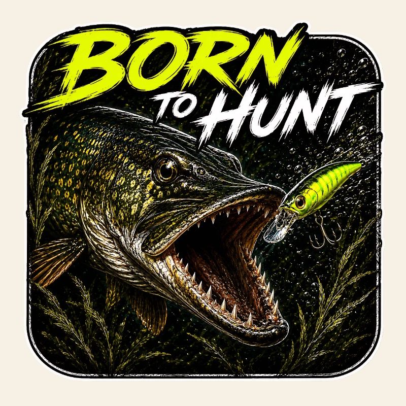Conception de la pêche au brochet, né pour chasser