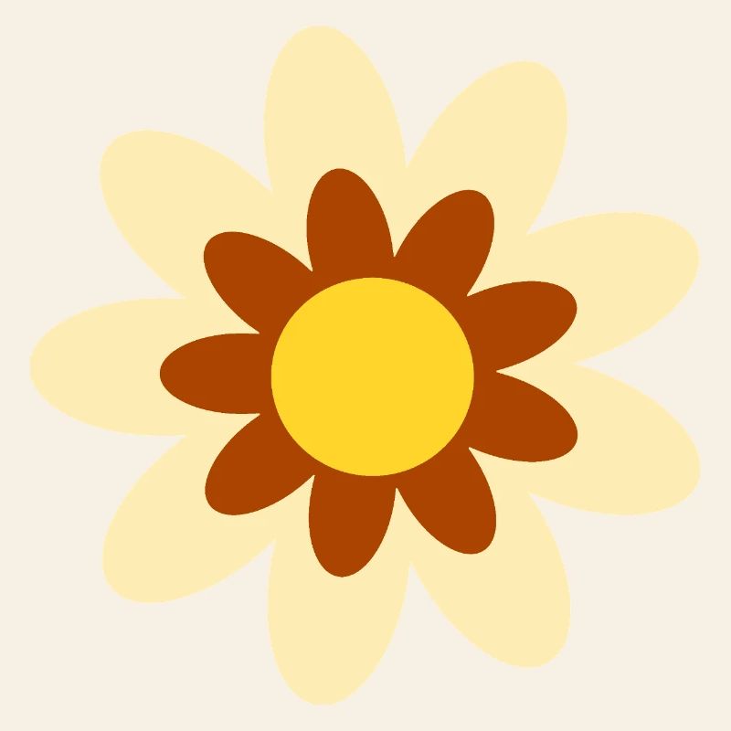 70s Flower Pattern Hippie Gift