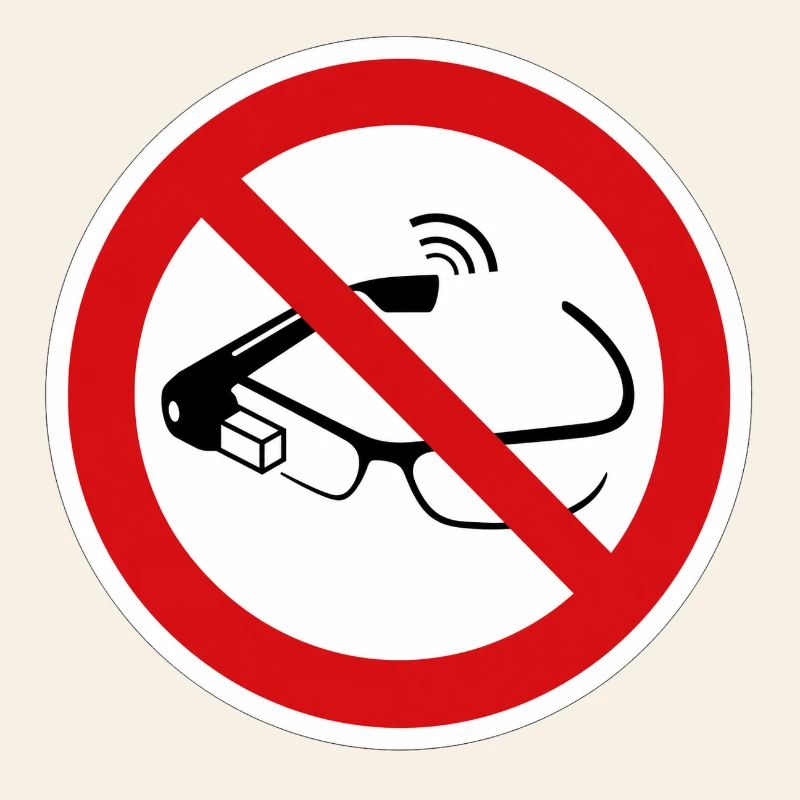 Smart glasses prohibited
