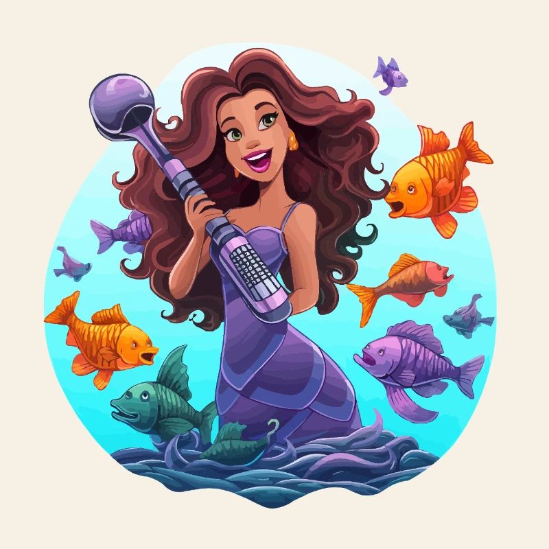Musicien de mer avec micro