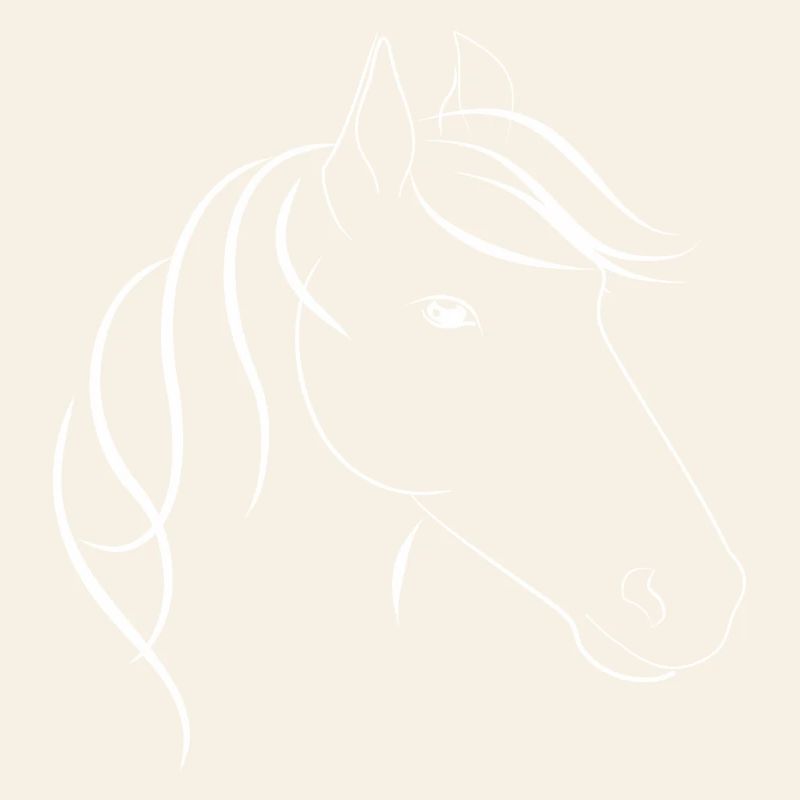 Tête de cheval avec cheval Maehne