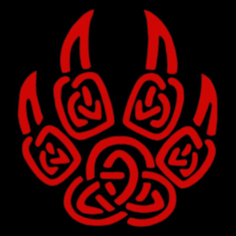Red viking wolf claws