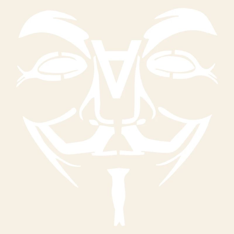 Visage de conception anonyme avec un