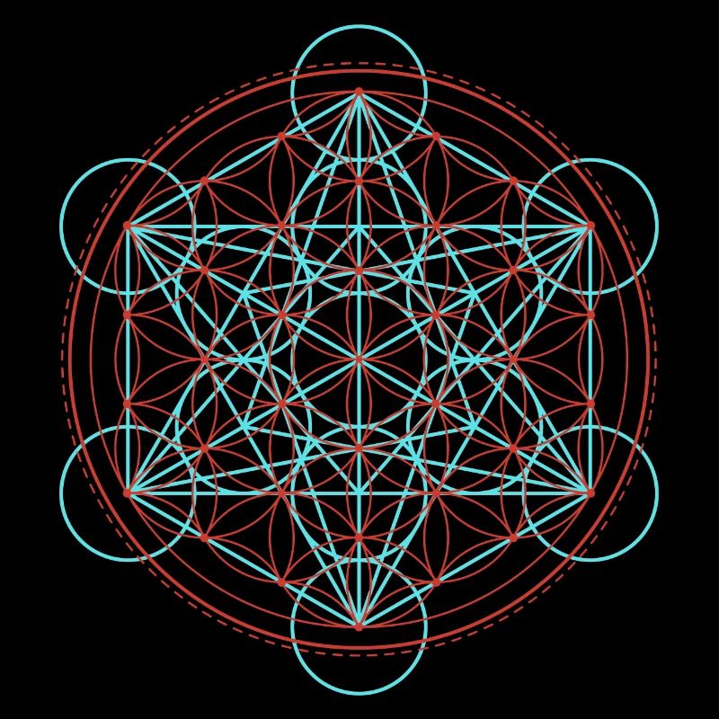 Lebendige Blume des Lebens Geometrie