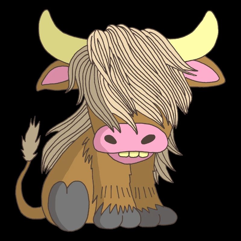 Vache à poil long