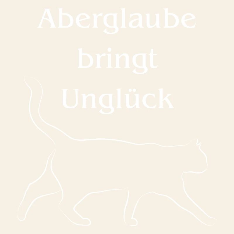 Aberglaube bringt Unglück/Schwarze Katze