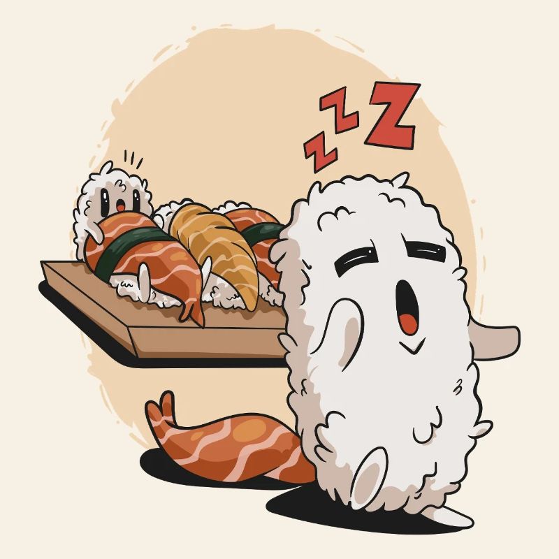 Sleeping sushi