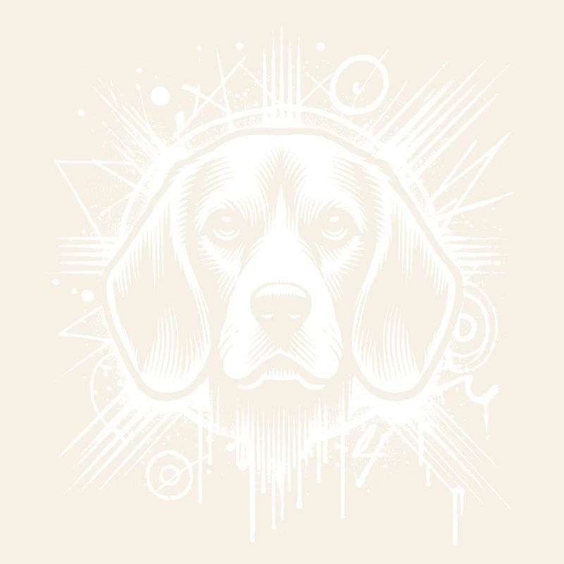 Mignon Beagle dans le style graffiti