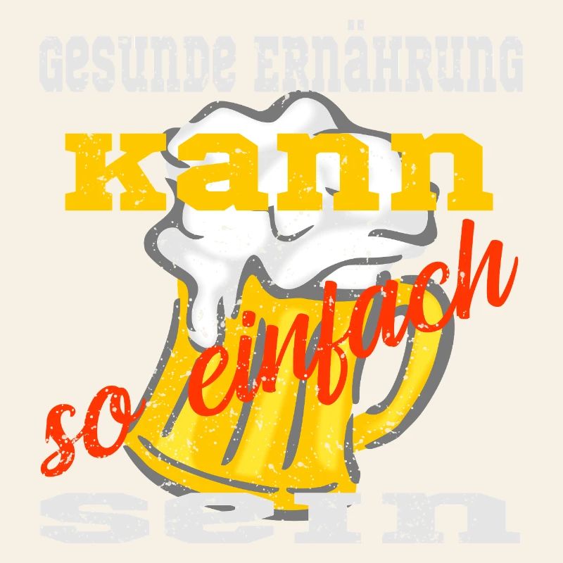 Bierkrug mit einem Spruch