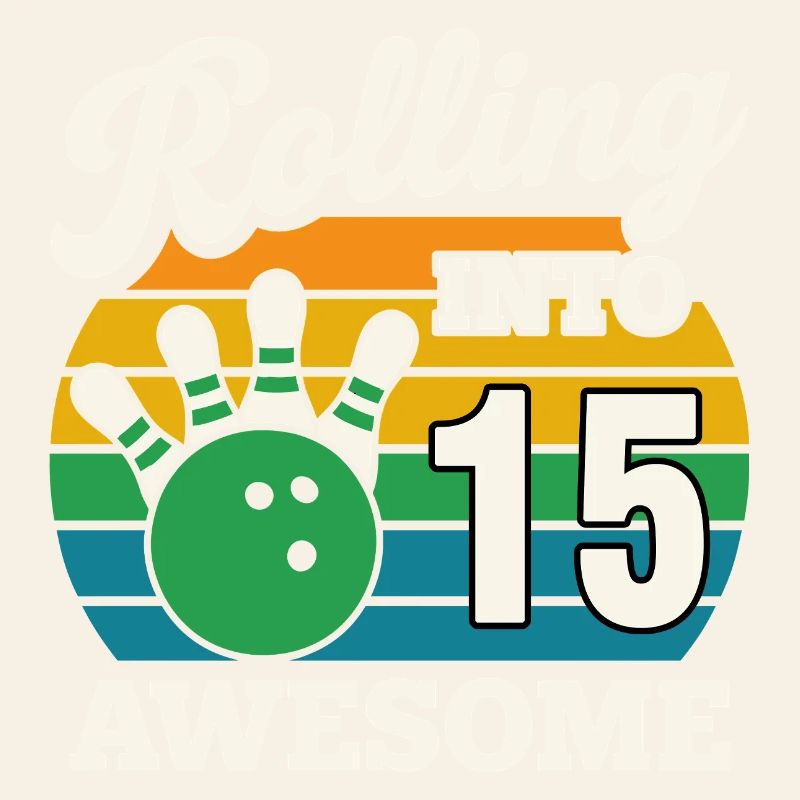 Retro Bowling 15th Birthday Celebration