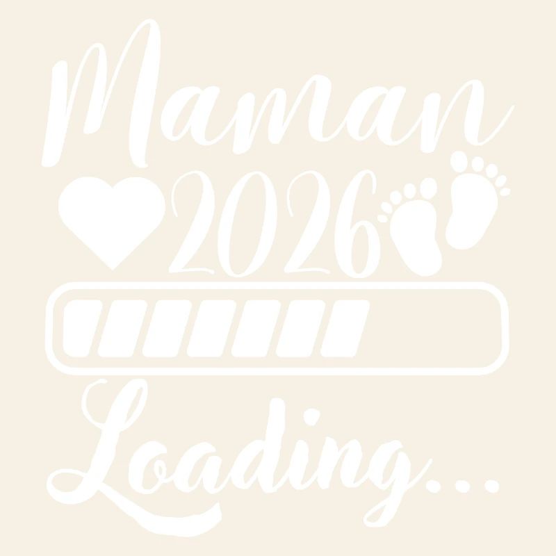 Mama 2026 Loading, werdende Mutter Schwangerschaft Geschenk