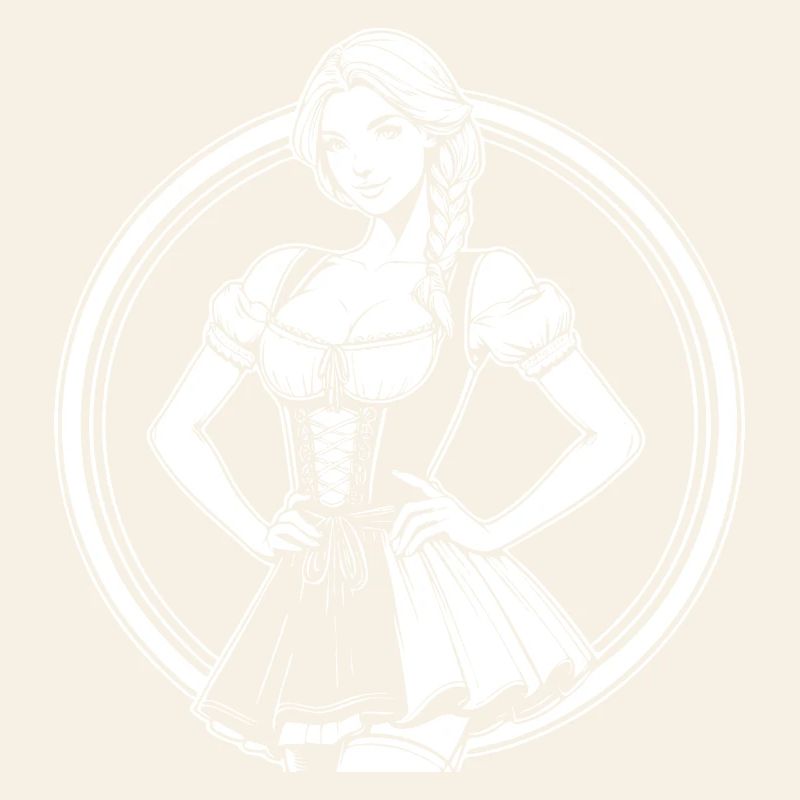 Conception de bande dessinée Dirndl cool