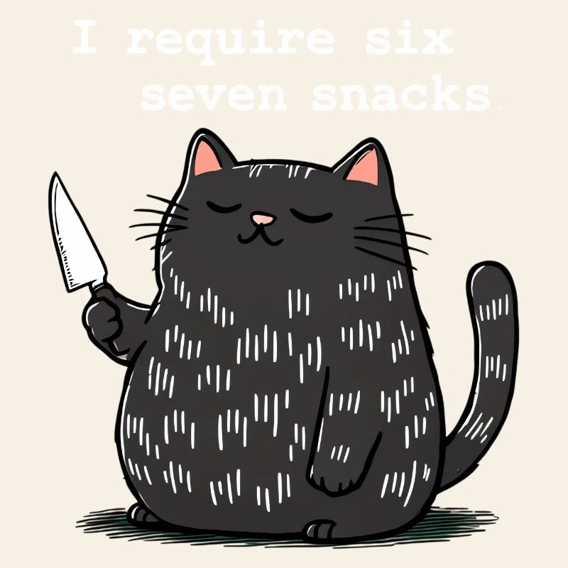 6-7 Internet Meme 6 7 Snack Cat