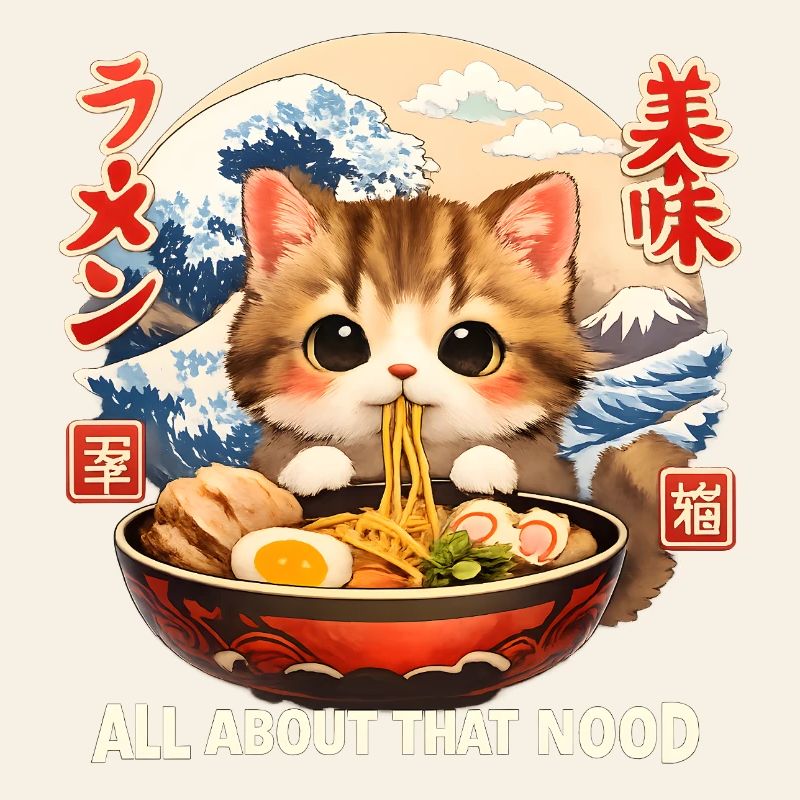 Anime de Ramen de chatons de Kawaii