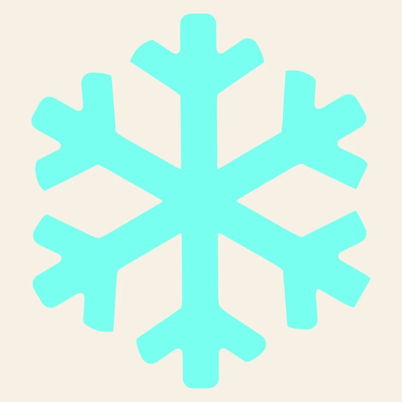 Eisblauer Schneekristall