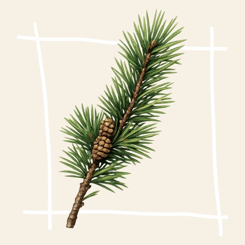 Pine Branch Minimal Frame