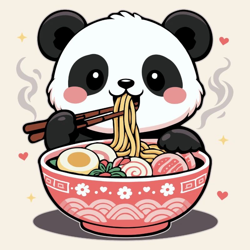 Ramen Mignons Kawaii Panda