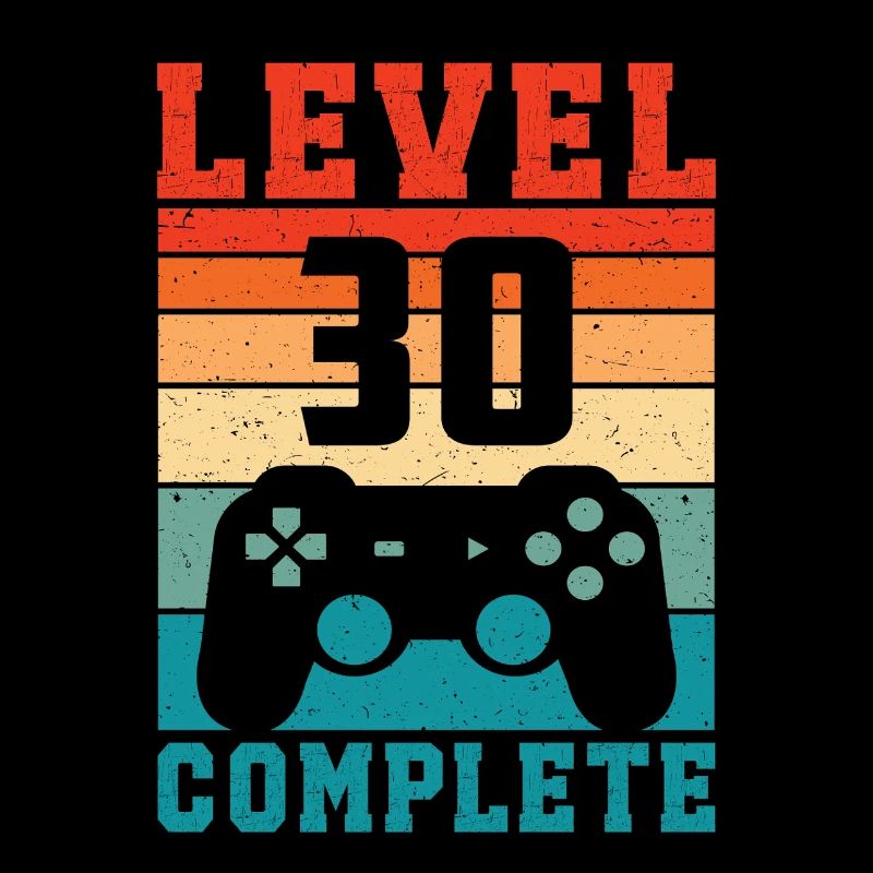 30th Birthday Level 30 Complete 30 Years Gamer
