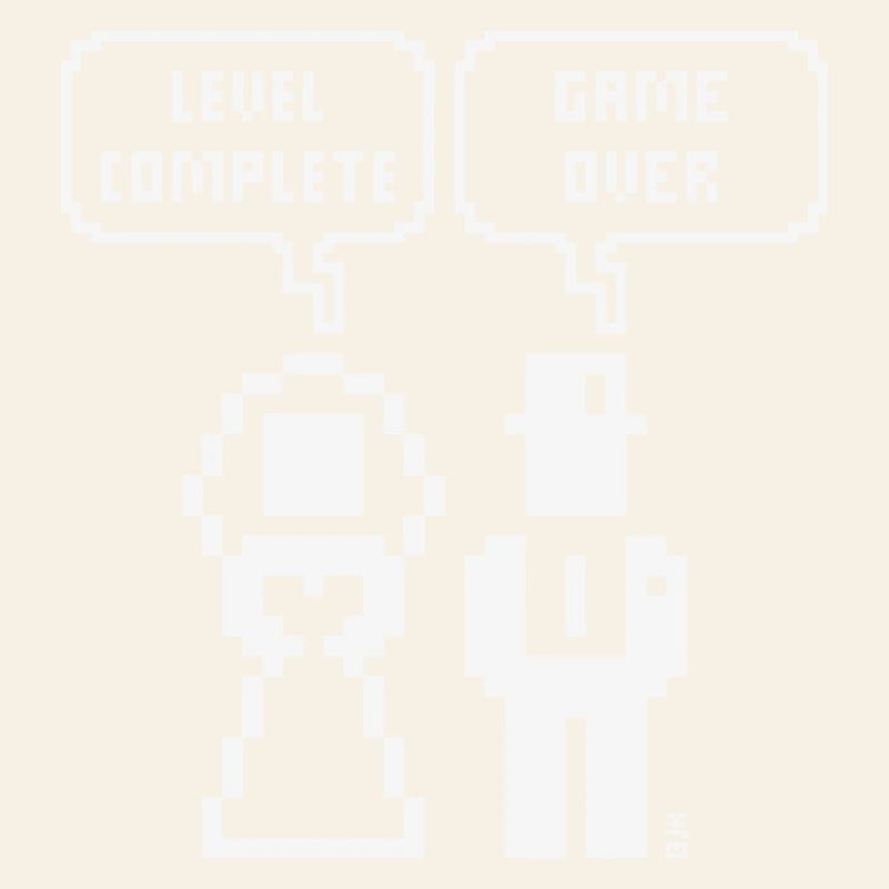 Level Complete – Game Over (JGA / Pixel / Bold W)