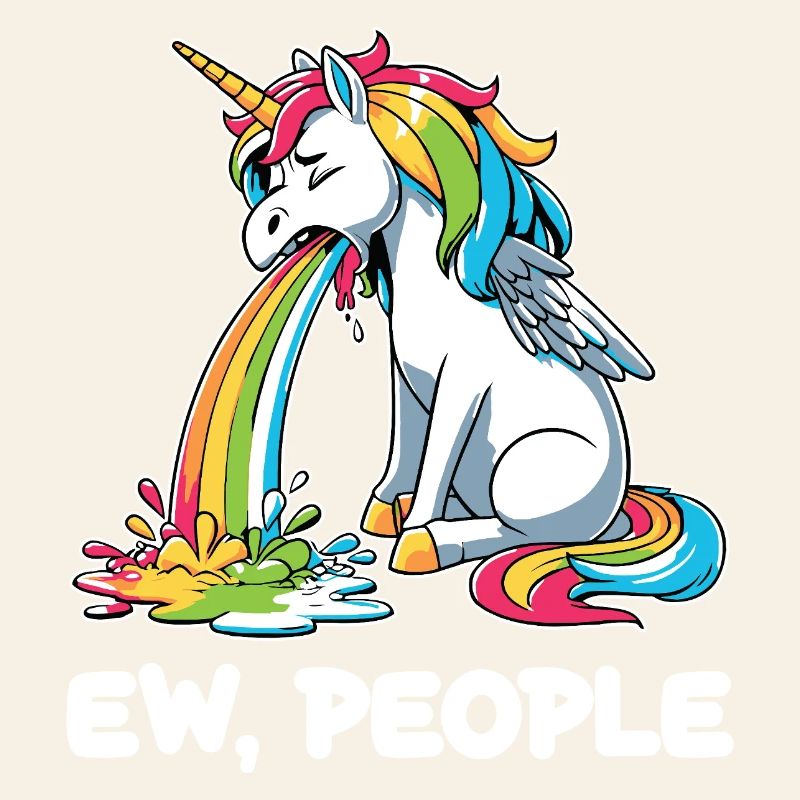 Rainbow Unicorn Spits Rainbow