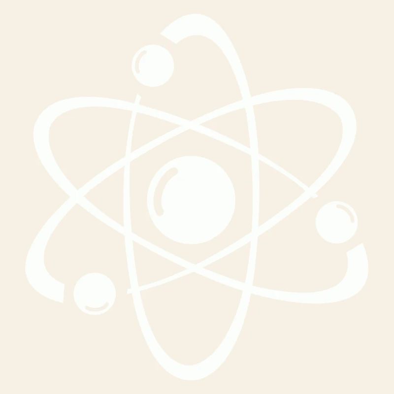 Atomic Model Line Art