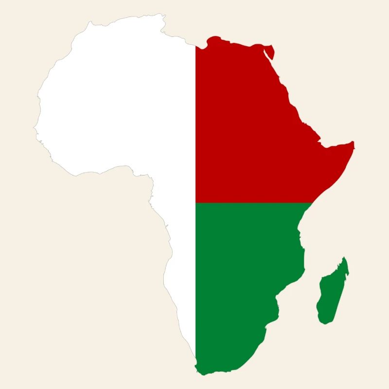 Drapeau de Madagascar Afrique