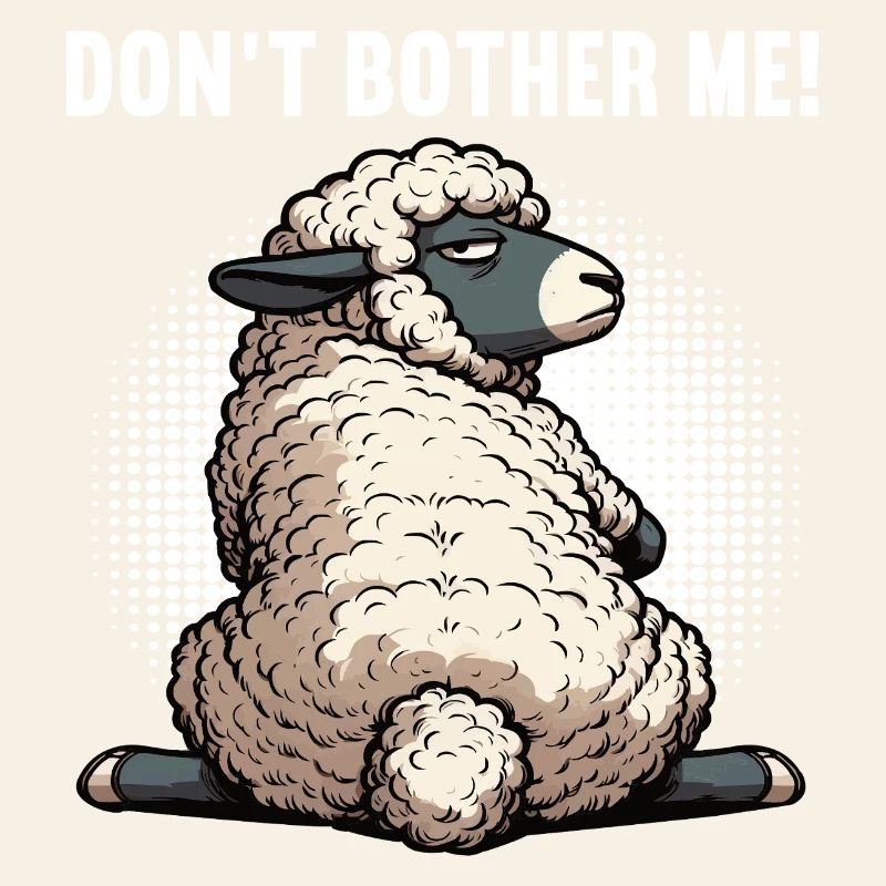 Don't Bother Me Schaf Schafe Schäfer Schafhalter 
