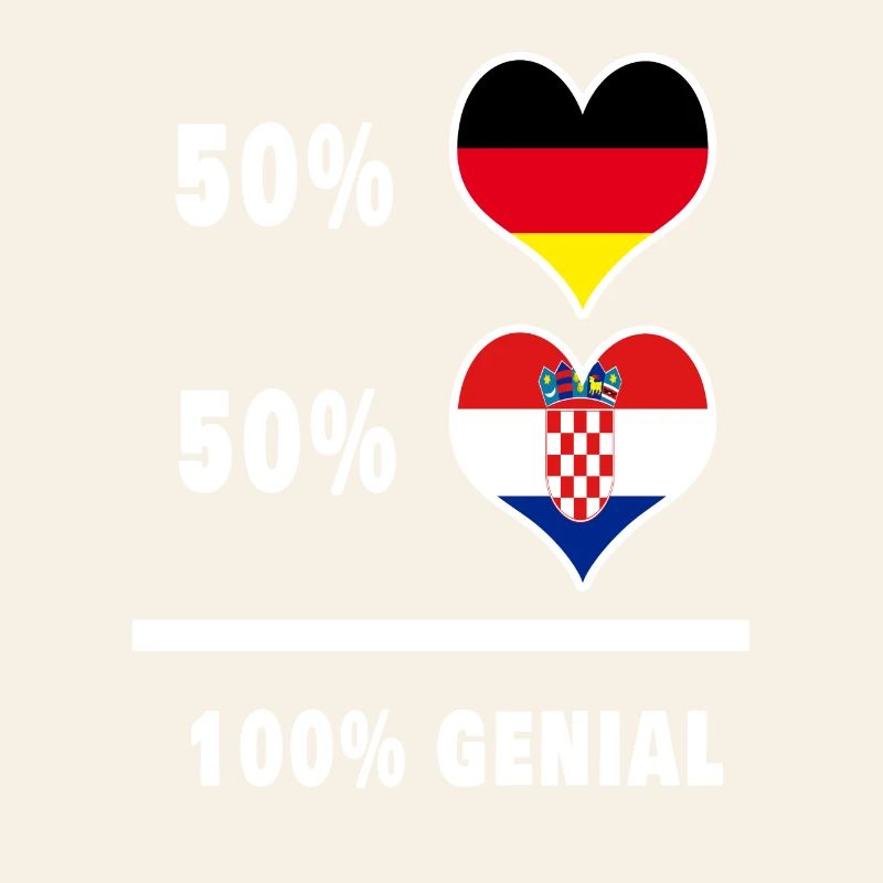 Germany and Croatia awesome / gift flag