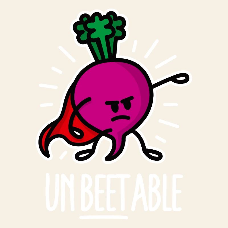 Unbeetable / unbeatable beetroot beet on dark