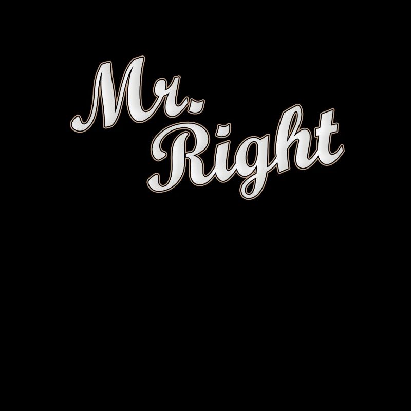 Mr Right Paarshirt / Partnershirt Geschenkidee