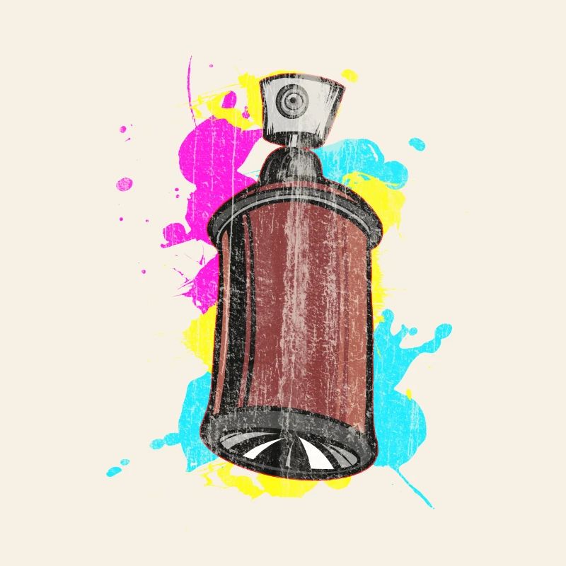Graffiti Spraydose mit Spritzfarben