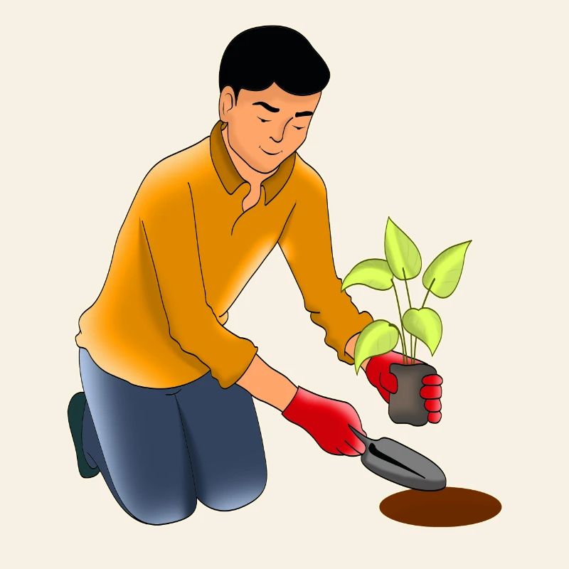 Gartenarbeit