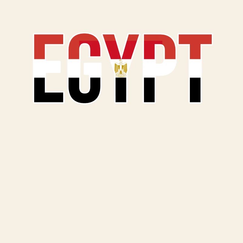 Drapeau de l’Égypte Typographie en gras
