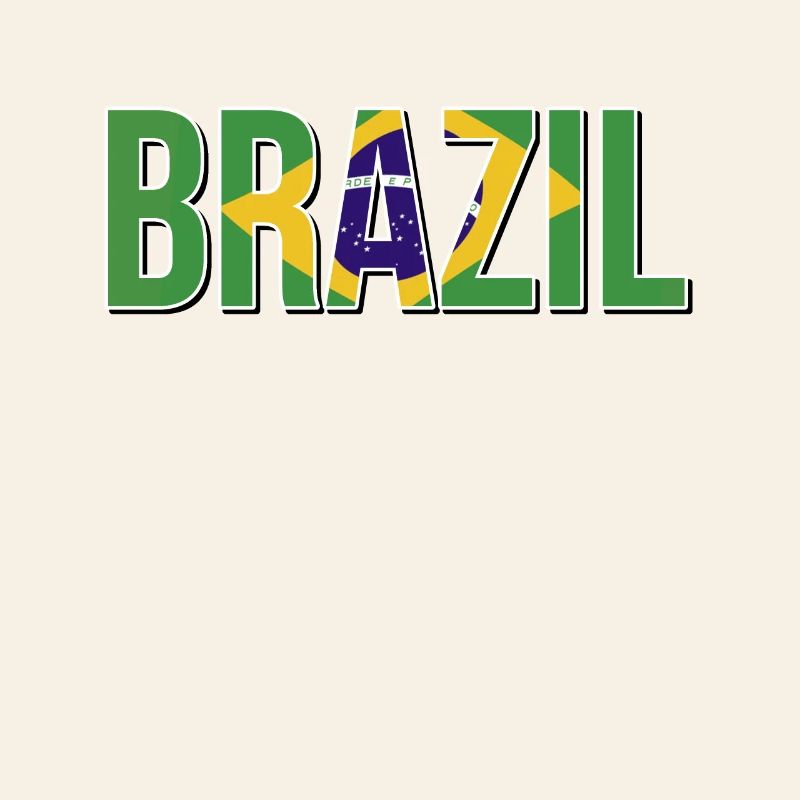 Typographie du drapeau brésilien