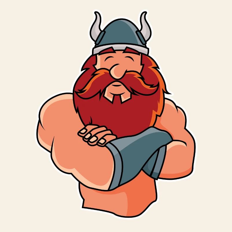 Drôle de Viking en pose