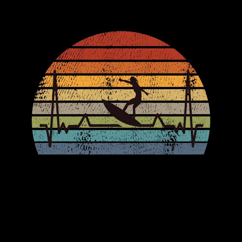 Surfen Surfing Retro