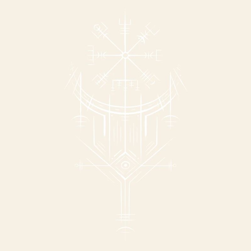 Vegvisir Runes Compass - Germanic Celts Vikings