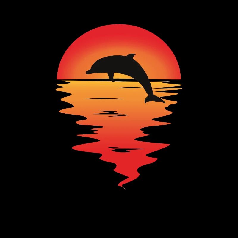 Dolphin dolphin dolphin sunset romance
