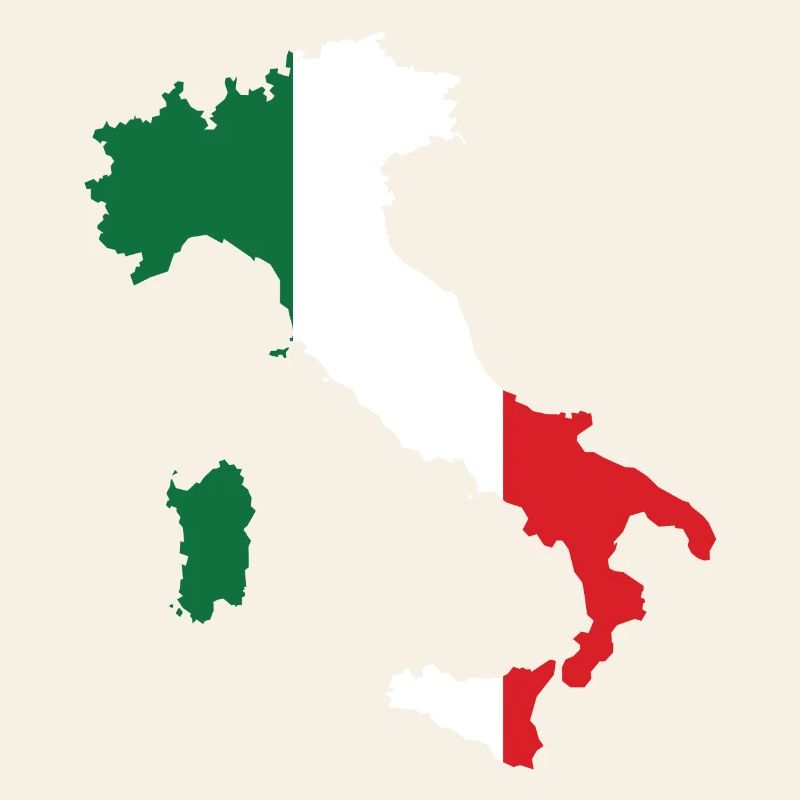 Italie Plan drapeau