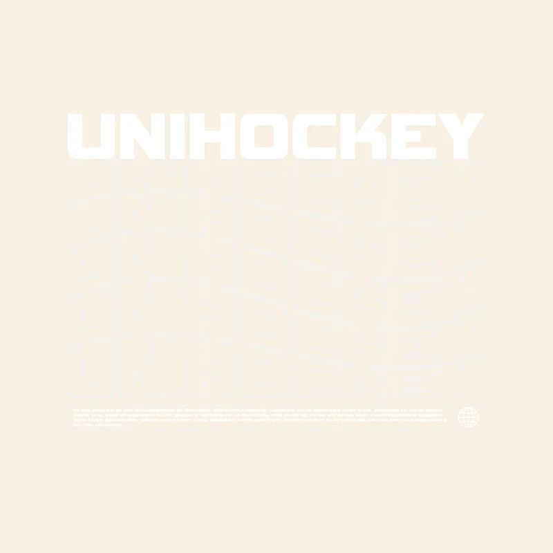 Floorball Typo Pattern