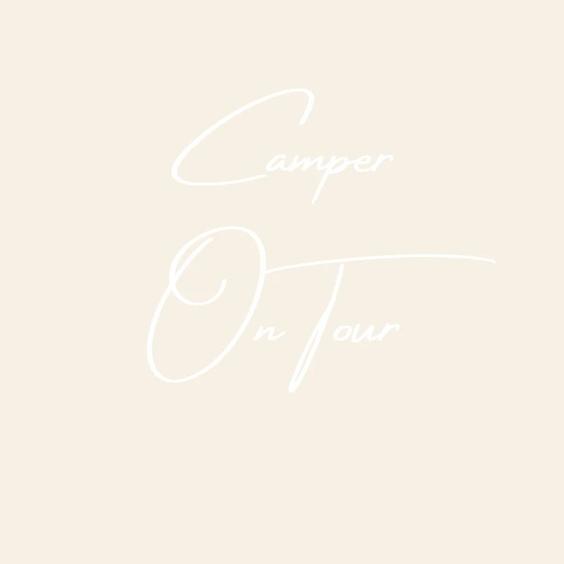 Camper on Tour, Caravan, Text, Gift, Camping
