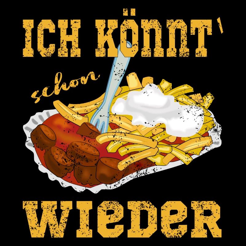 Currywurst Pommes in der Schale